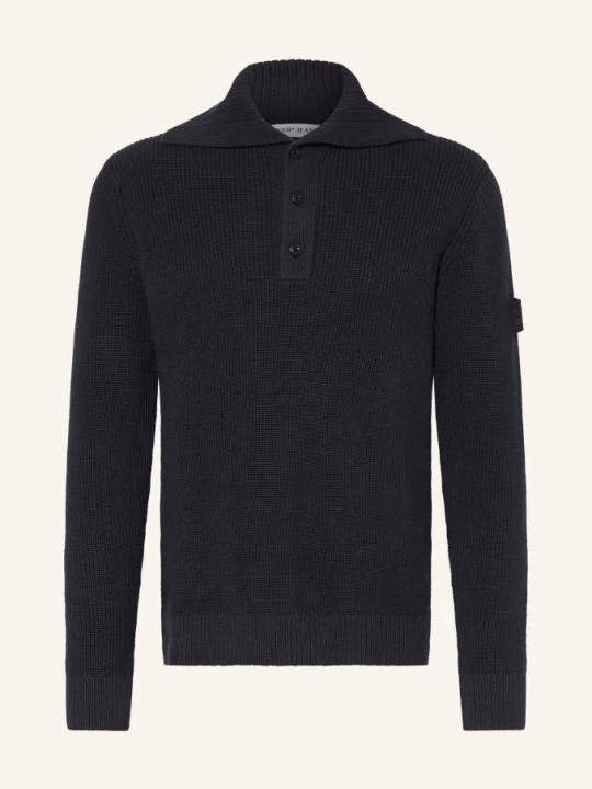Zdjęcie produktu Joop! Jeans Sweter Typu Troyer Haspit blau GRANATOWY