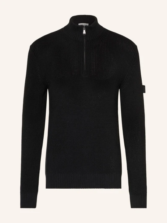 Zdjęcie produktu Joop! Jeans Sweter Typu Troyer Honrio schwarz CZARNY