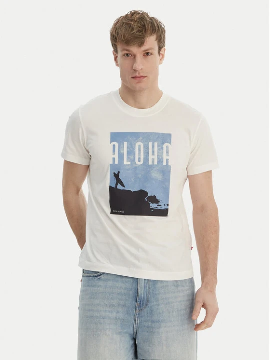 Zdjęcie produktu JOOP! Jeans T-Shirt JJJ-Lanakila 30101983 Écru Regular Fit Kremowy