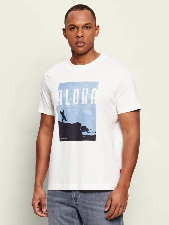 Zdjęcie produktu Joop! Jeans T-shirt Lanakila | Regular Fit biały