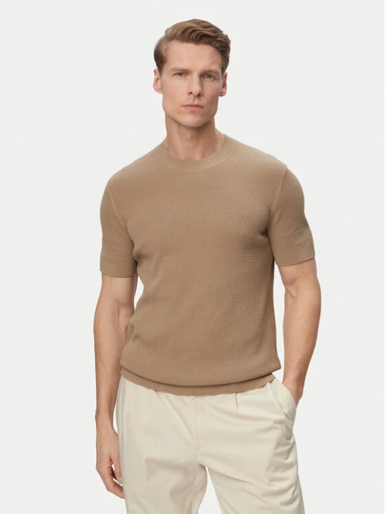 Zdjęcie produktu JOOP! Jeans T-Shirt Sandero 30101597 Beżowy jasny Regular Fit