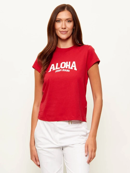 Zdjęcie produktu Joop! Jeans T-shirt Toyah | Regular Fit czerwony