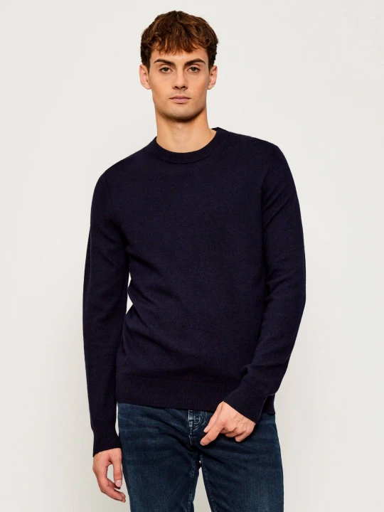 Zdjęcie produktu Joop! Jeans Wełniany sweter Laurelor | Regular Fit granatowy