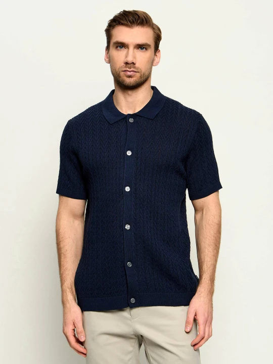 Zdjęcie produktu Joop! Kardigan Tristao | Regular Fit | mercerised granatowy