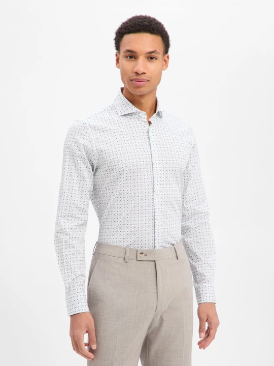Zdjęcie produktu JOOP! Koszula - Pares Mężczyźni Slim Fit Bawełna biały | zielony | beżowy