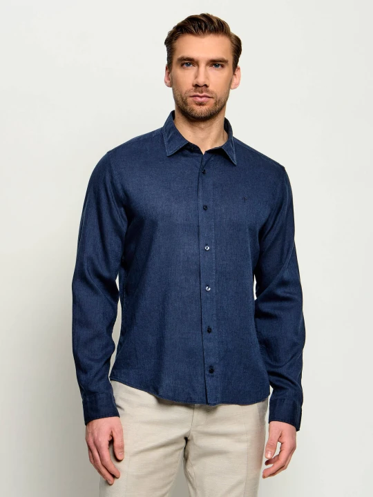 Zdjęcie produktu Joop! Koszula Mike | Casual fit | z dodatkiem lnu granatowy