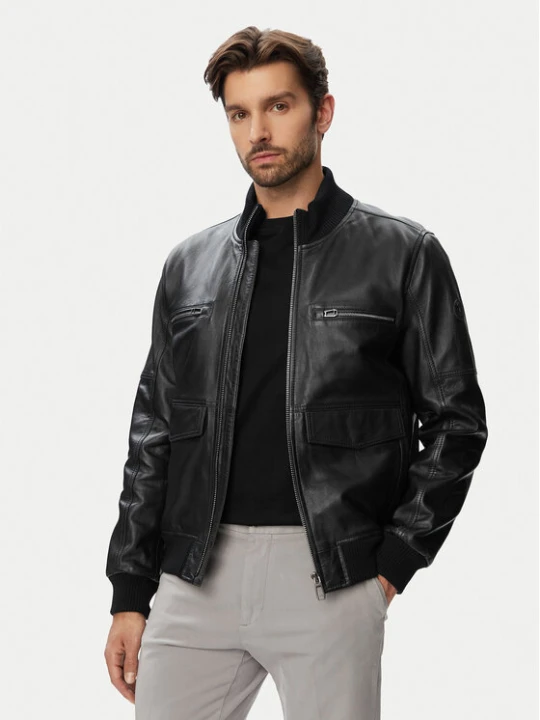 Zdjęcie produktu JOOP! Kurtka skórzana Clouson 80100851 Czarny Regular Fit
