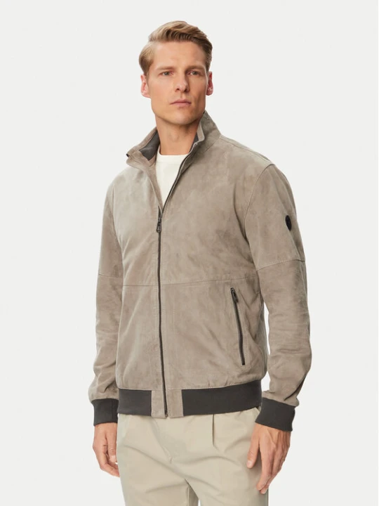 Zdjęcie produktu JOOP! Kurtka skórzana Cosmo 80100853 Szary Regular Fit