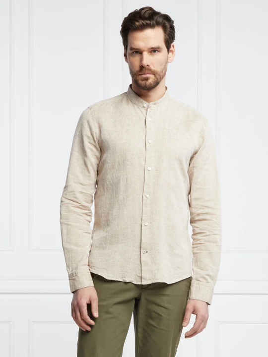 Zdjęcie produktu Joop! Lniana koszula 17 JSH-126Pebo | Slim Fit piaskowy