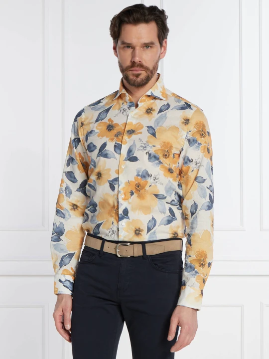 Zdjęcie produktu Joop! Lniana koszula 17 JSH-146Pai-W 10017663 | Slim Fit żółty
