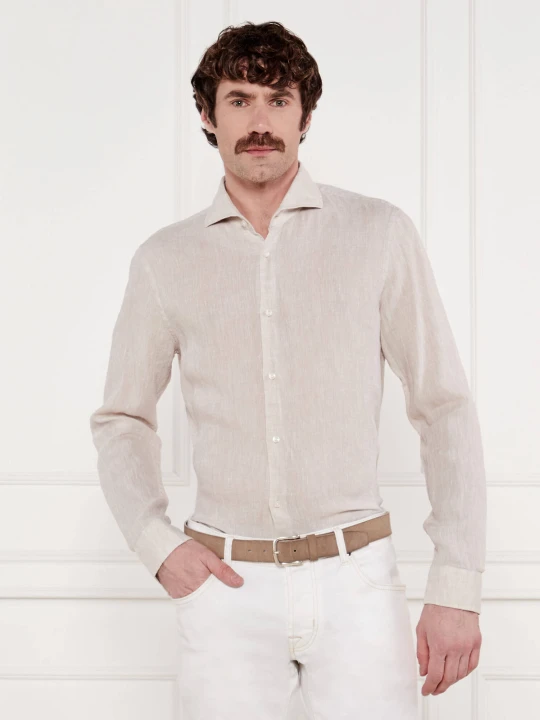 Zdjęcie produktu Joop! Lniana koszula Pai-W | Slim Fit beżowy