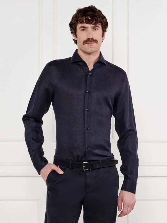 Zdjęcie produktu Joop! Lniana koszula Pai-W | Slim Fit granatowy