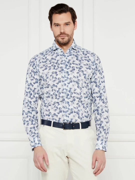 Zdjęcie produktu Joop! Lniana koszula Pai-W | Slim Fit granatowy