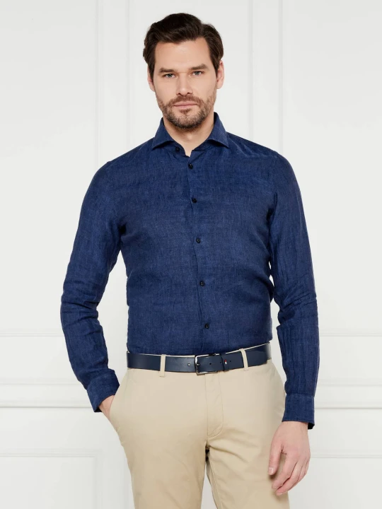 Zdjęcie produktu Joop! Lniana koszula Pai-W | Slim Fit granatowy