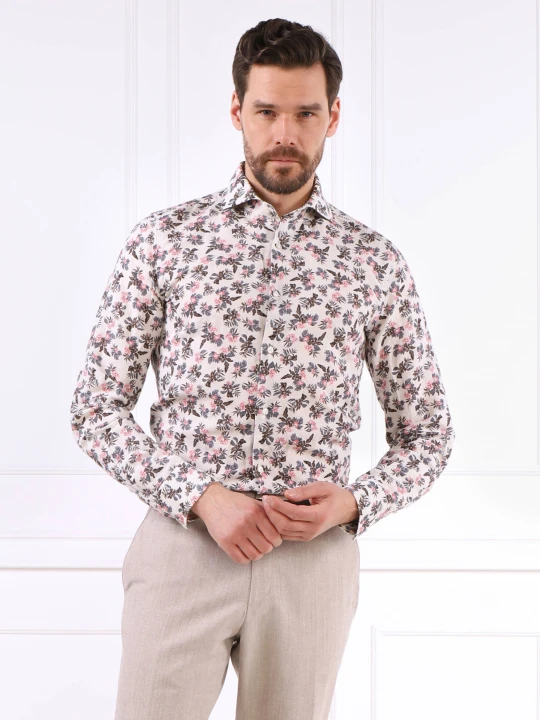 Zdjęcie produktu Joop! Lniana koszula | Slim Fit kremowy