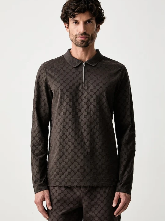 Zdjęcie produktu Joop! longsleeve męski bawełniany brązowy