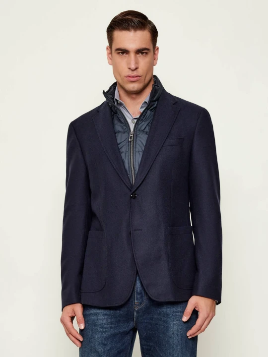 Zdjęcie produktu Joop! Marynarka 2w1 Hectic | Slim Fit | z dodatkiem wełny granatowy