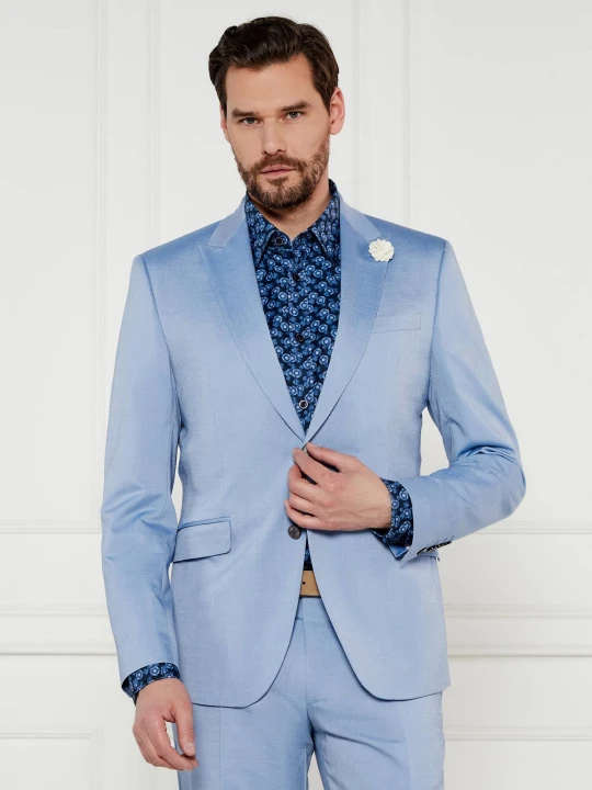 Zdjęcie produktu Joop! Marynarka Hawker | Slim Fit | z dodatkiem wełny błękitny