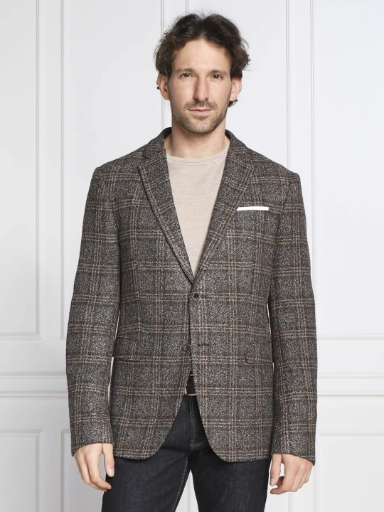 Zdjęcie produktu Joop! Marynarka Hogiz | Slim Fit | z dodatkiem wełny brązowy