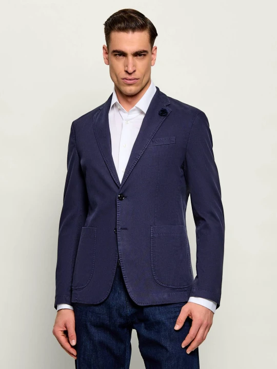 Zdjęcie produktu Joop! Marynarka Hoverest | Slim Fit | z dodatkiem lnu granatowy