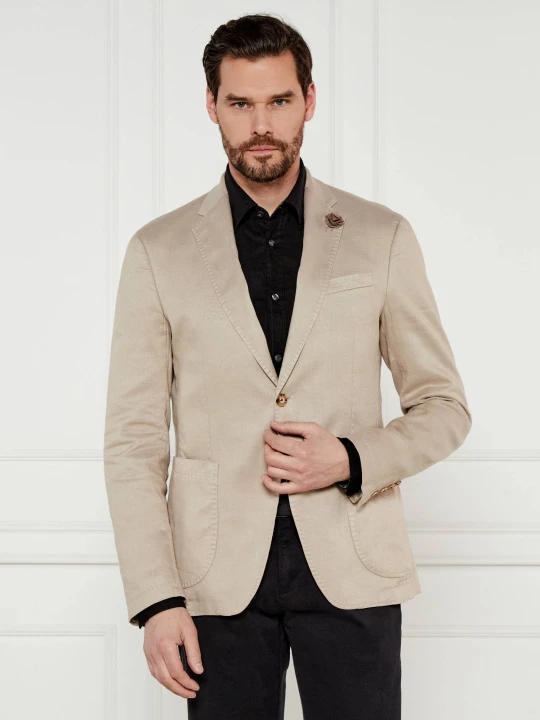 Zdjęcie produktu Joop! Marynarka Hoverest | Slim Fit | z dodatkiem lnu beżowy