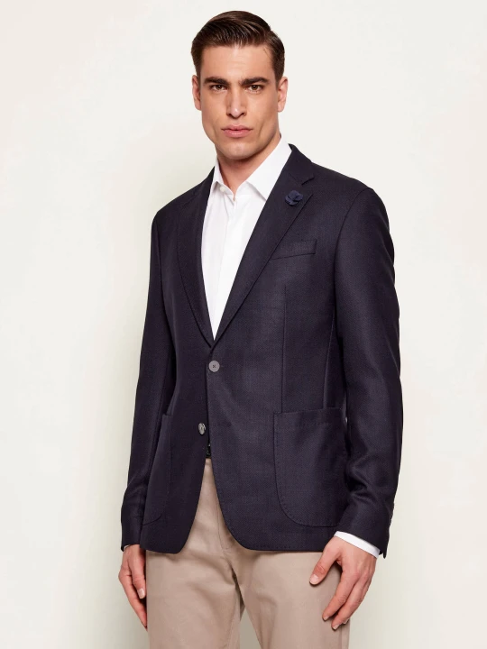 Zdjęcie produktu Joop! Marynarka Hoverest | Slim Fit | z dodatkiem wełny granatowy
