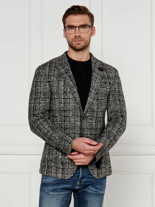 Zdjęcie produktu Joop! Marynarka Hoverest | Slim Fit | z dodatkiem wełny szary