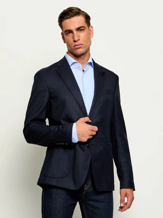 Zdjęcie produktu Joop! Marynarka Hoverest | Slim Fit | z dodatkiem wełny granatowy