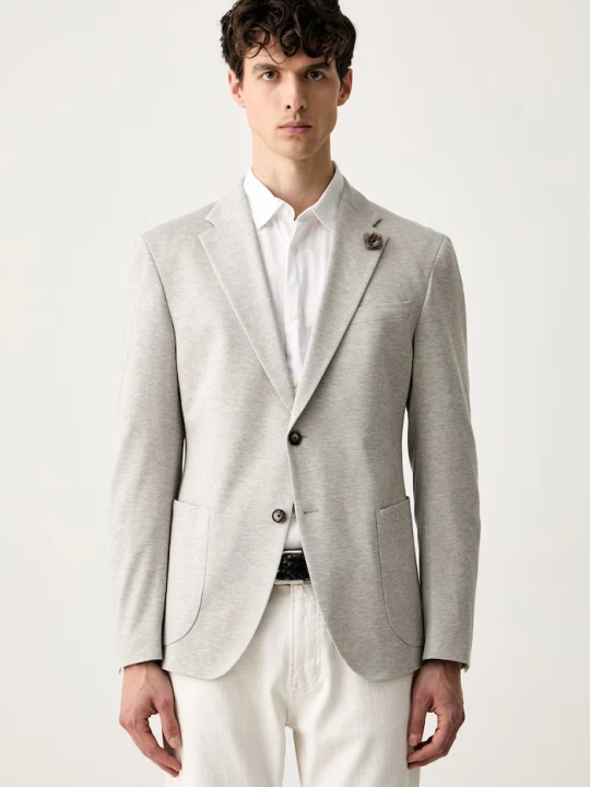 Zdjęcie produktu Joop! marynarka jednorzędowa męska z wiskozą szary