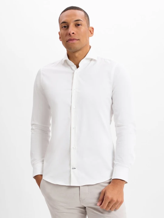 Zdjęcie produktu JOOP! koszula biznesowa - Pares Mężczyźni Slim Fit Bawełna biały