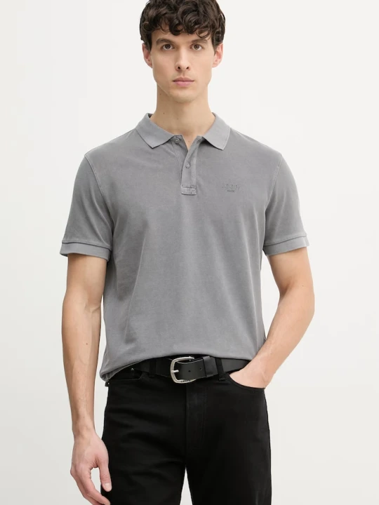 Zdjęcie produktu Joop! polo męskie bawełniane z elastanem szary