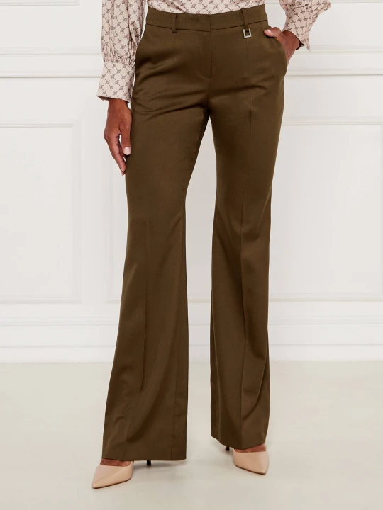 Zdjęcie produktu Joop! Spodnie | flare fit oliwkowy