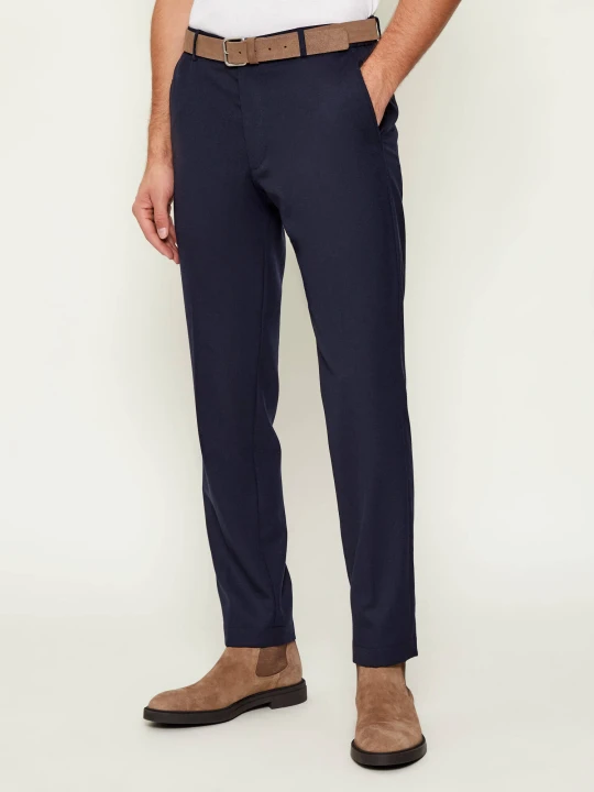 Zdjęcie produktu Joop! Spodnie Sake | Slim Fit | z dodatkiem wełny granatowy