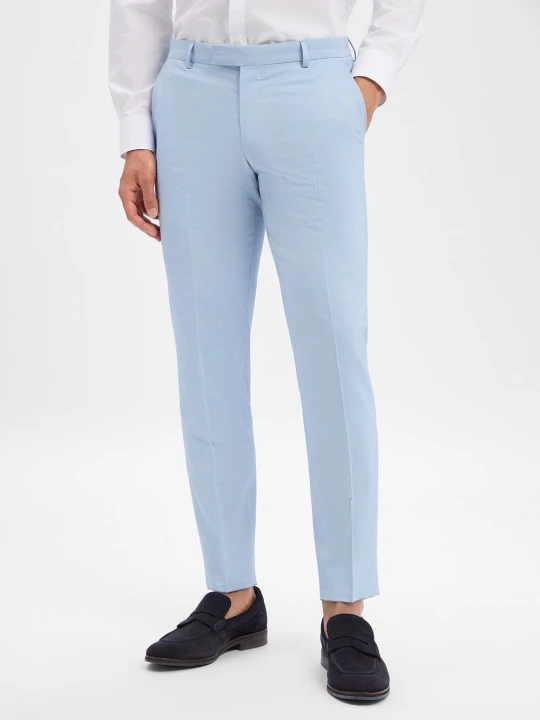 Zdjęcie produktu JOOP! Spodnie z zawartością wełny - Blayr Mężczyźni Slim Fit wiskoza niebieski