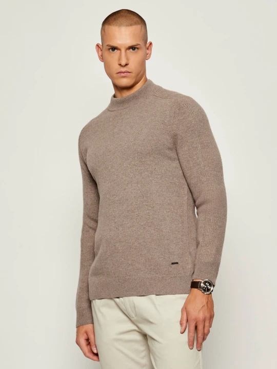 Zdjęcie produktu Joop! Sweter Luanor | Modern fit | z dodatkiem wełny i kaszmiru beżowy