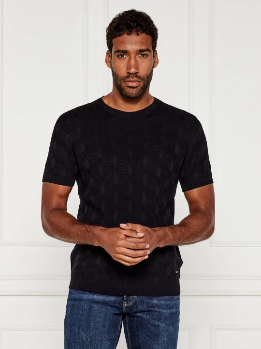 Zdjęcie produktu Joop! Sweter Mailon | Regular Fit | mercerised czarny