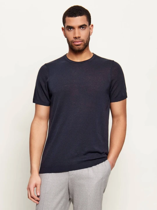 Zdjęcie produktu Joop! Sweter Marosoro | Regular Fit | z dodatkiem lnu granatowy
