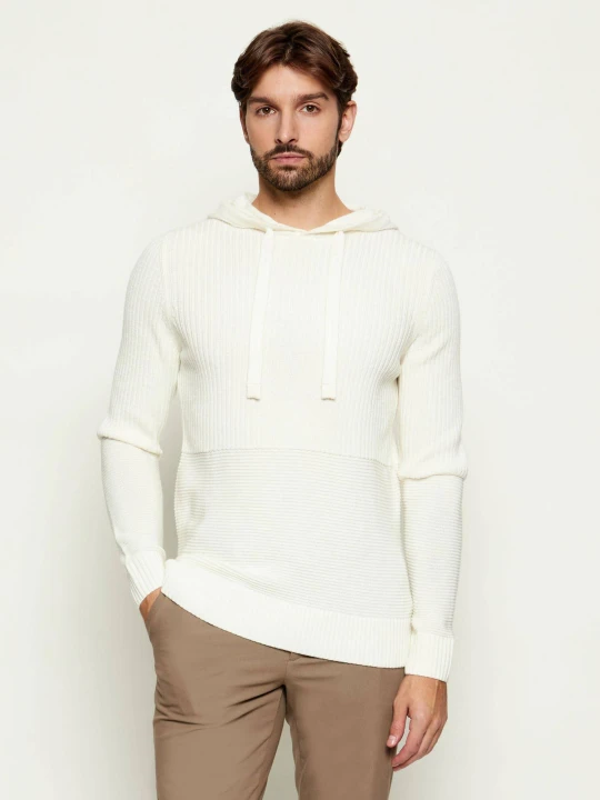 Zdjęcie produktu Joop! Sweter | Regular Fit | z dodatkiem wełny kremowy