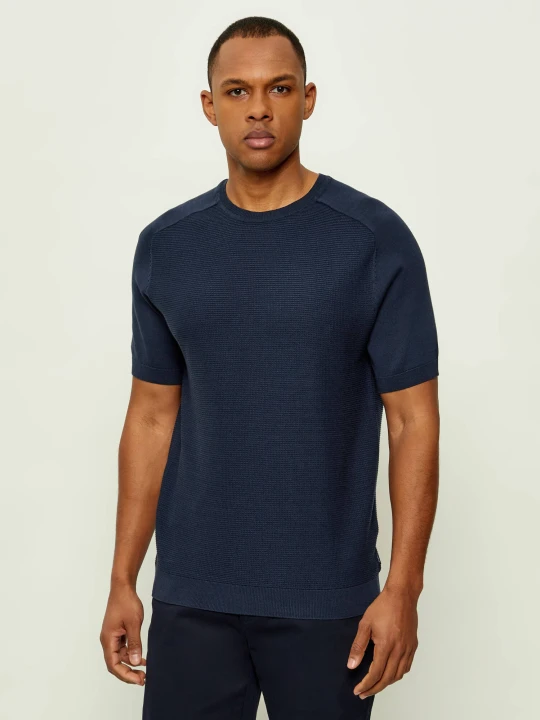 Zdjęcie produktu Joop! Sweter Vitor | Regular Fit | mercerised granatowy