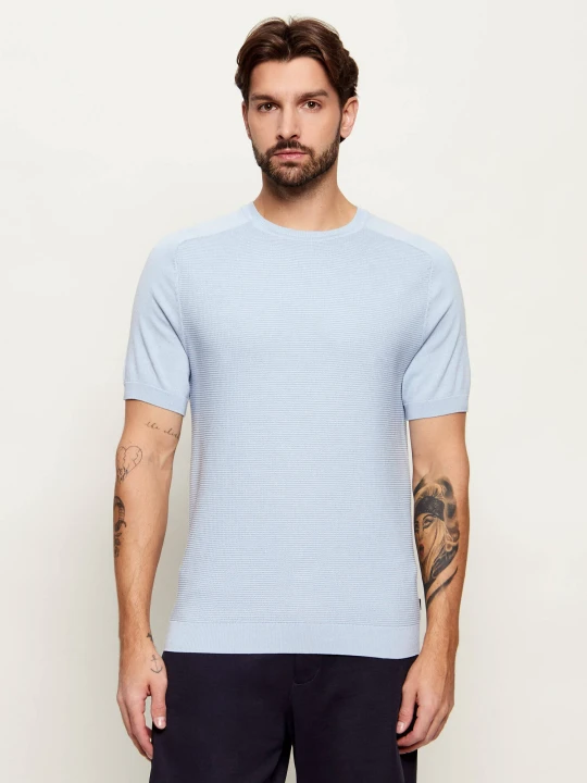 Zdjęcie produktu Joop! Sweter Vitor | Regular Fit | mercerised błękitny
