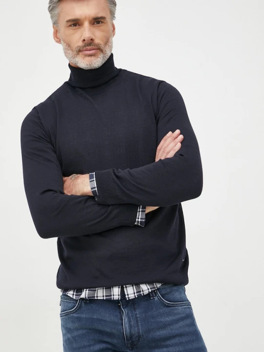 Zdjęcie produktu Joop! sweter wełniany granatowy