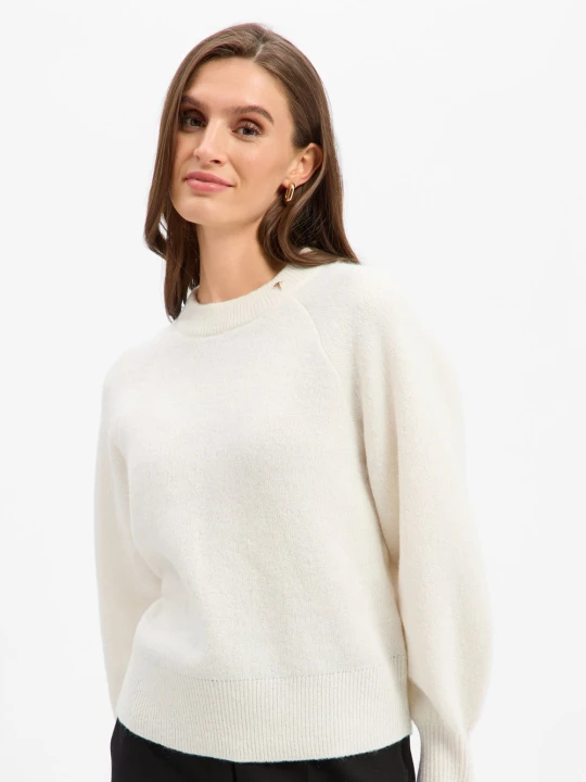 Zdjęcie produktu JOOP! Sweter z domieszką wełny Kobiety Syntetyczny biały