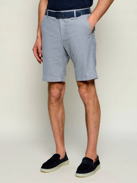 Zdjęcie produktu Joop! Szorty chino Capri-W | Slim Fit | z dodatkiem lnu granatowy
