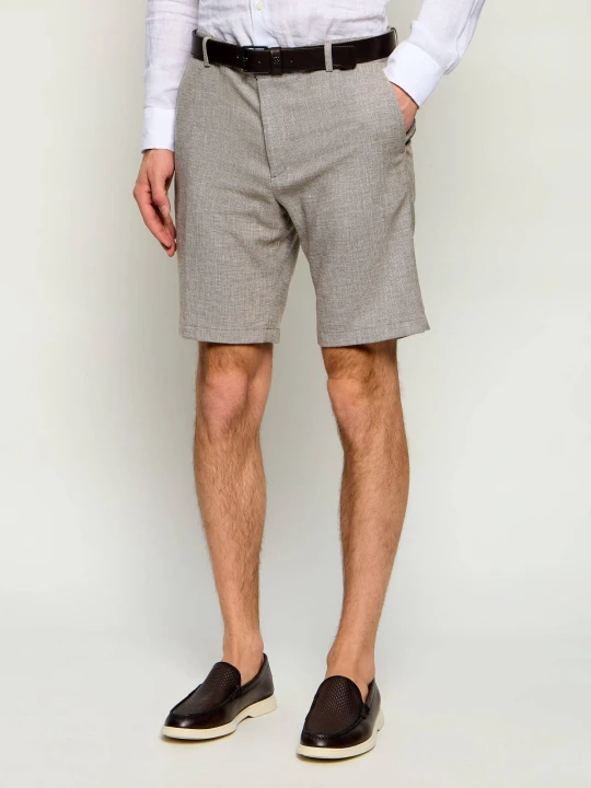 Zdjęcie produktu Joop! Szorty chino Capri-W | Slim Fit | z dodatkiem lnu beżowy