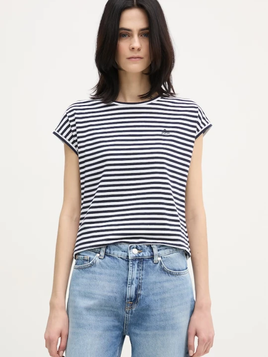 Zdjęcie produktu Joop! T-shirt damski bawełniany z elastanem granatowy