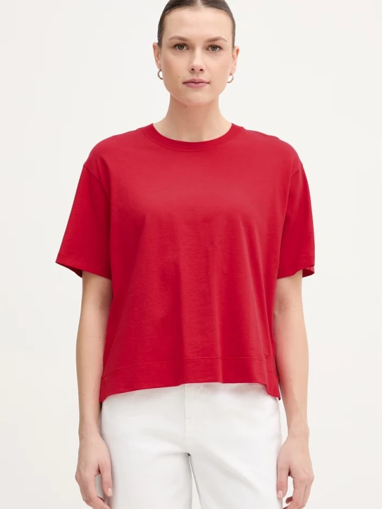 Zdjęcie produktu Joop! t-shirt damski bawełniany czerwony