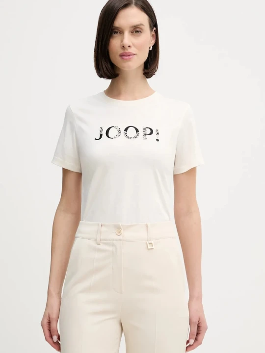 Zdjęcie produktu Joop! t-shirt bawełniany beżowy