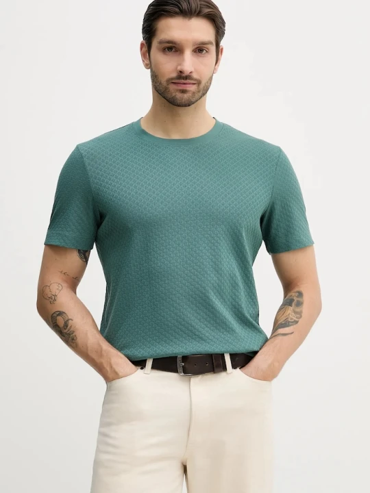 Zdjęcie produktu Joop! t-shirt bawełniany turkusowy