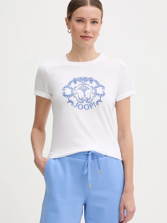 Zdjęcie produktu Joop! t-shirt damski bawełniany biały