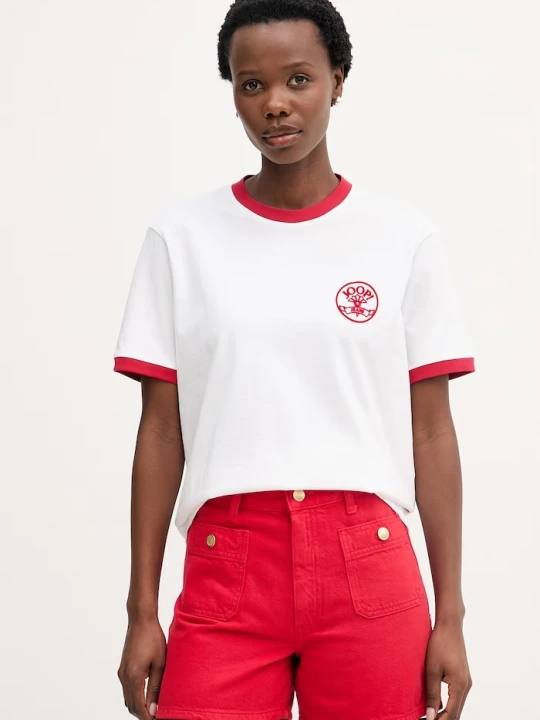 Zdjęcie produktu Joop! t-shirt damski bawełniany biały